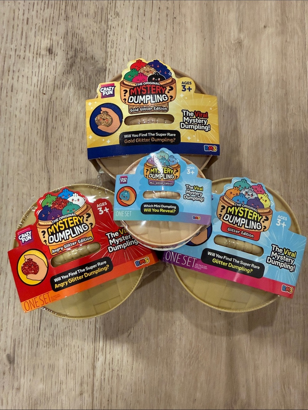The Original Mystery Dumpling Assorted Glitter Edition Bundle Of 4